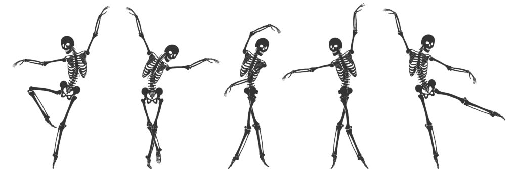 Dancing skeletons - joints and bones