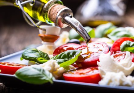 Mediterranean diet fresh vegetables olive oil